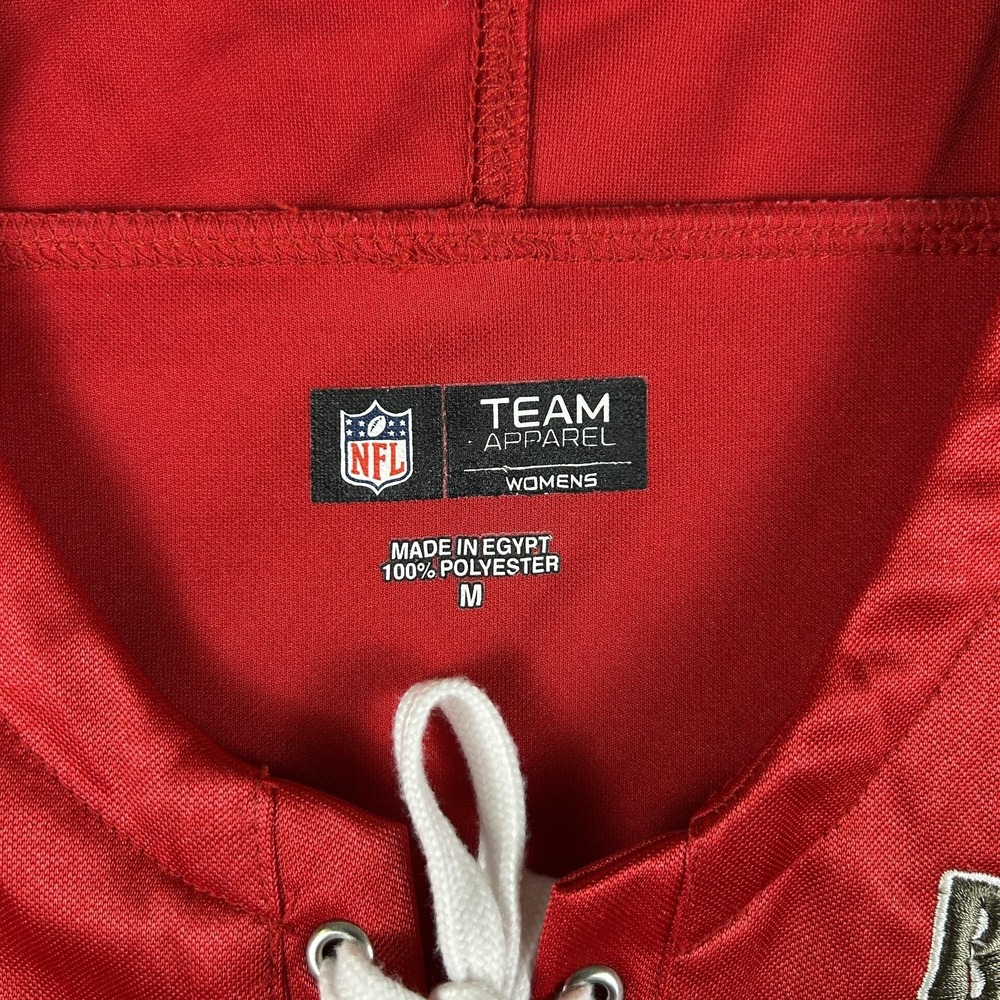 Vtg Tampa Bay Buccaneers Shirt Womens Medium NFL Football Team Apparel Lace Up - Picture 9 of 15
